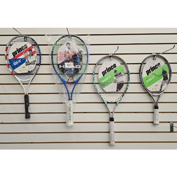 FOUR ASSORT. TENNIS RACKETS