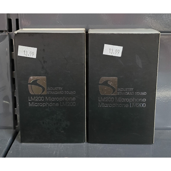 TWO INDUSTRY STANDARD SOUND LM200 MICROPHONES