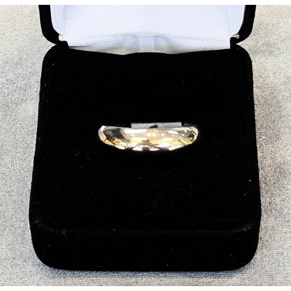 NEW 18K GOLD INLAY TITANIUM MEN'S RING - SIZE 10