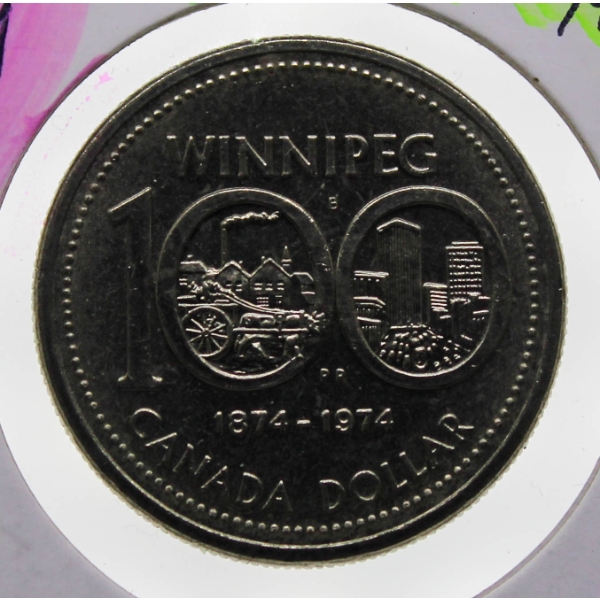 1874-1974 100TH ANNIV. WINNIPEG CANADA $1