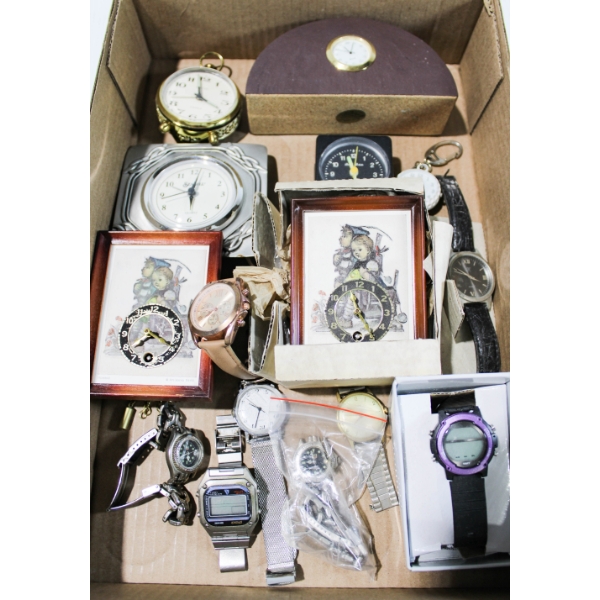 VARIOUS WATCHES & CLOCKS