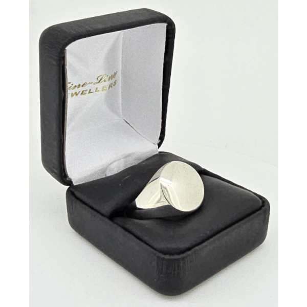 .925 SILVER ENGRAVABLE SIZE 12 MENS RING