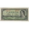 Image 1 : 1954 CANADIAN DEVILS FACE $1 DOLLAR BANKNOTE