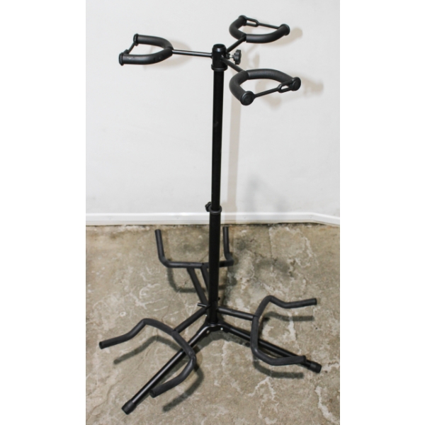 NEW GUITAR STAND - ASSEMBLED - HOLDS 3 GUITARS