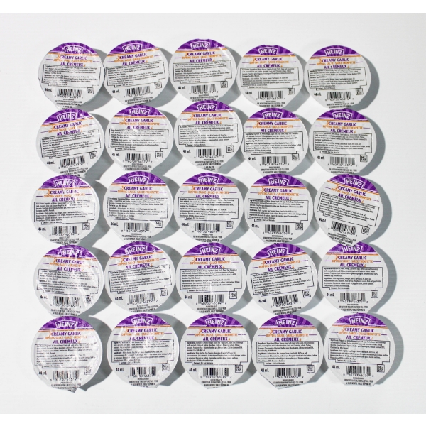 25 X 44ML HEINZ CREAMY GARLIC DIPPING SAUCE