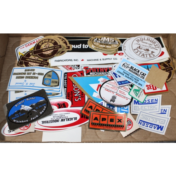VINTAGE OILFIELD HARD HAT STICKERS ETC.