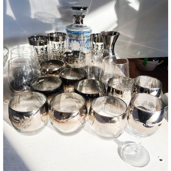 ASST. FADEWARE DRINKING GLASS SETS ETC.