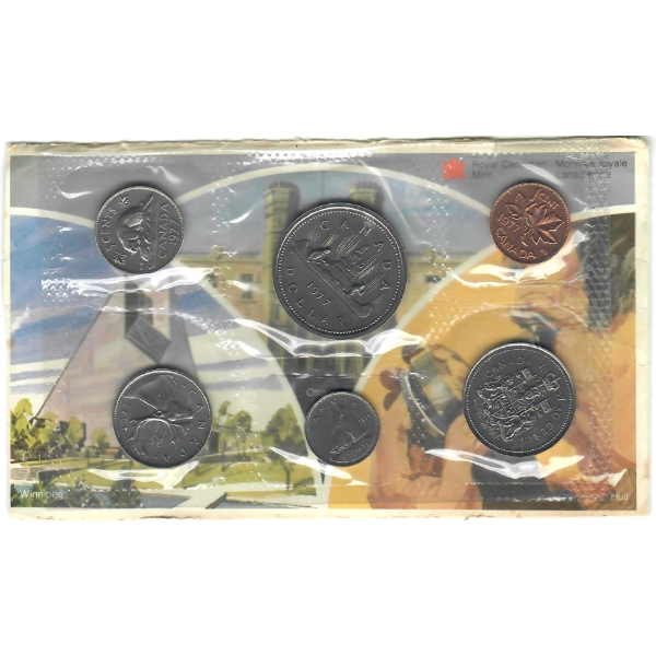 1977 CANADIAN PROOF MINT SEALED COIN SET