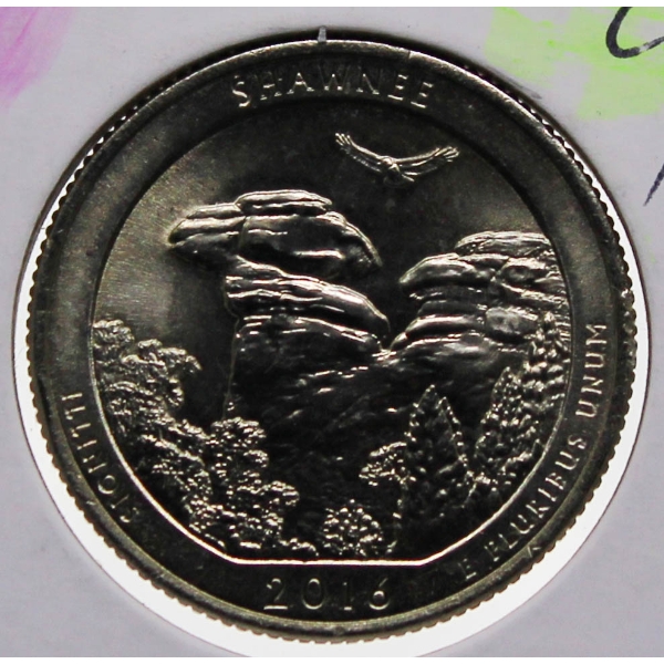 2016 CH/BU USA ILLINOIS 25 CENT COIN