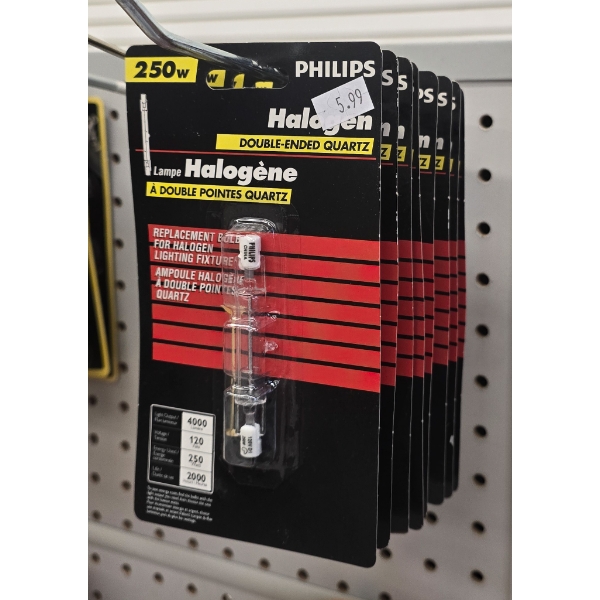 8 PHILIPS HALOGEN DOUBLE ENDED QUARTZ REPLACMENT BULBS
