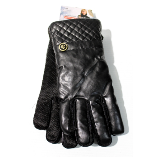 NEW TRUE NORTH WOMEN'S LEATHERETTE WINTER GLOVES