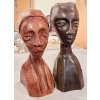 Image 1 : TWO CARVED DECO. BUSTS