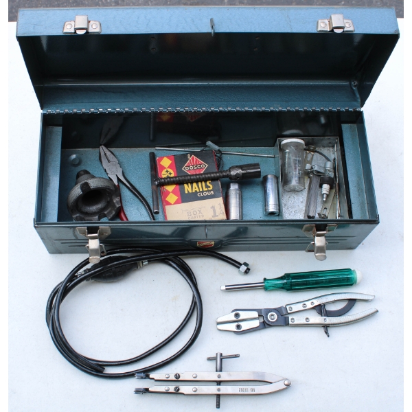 BEACH TOOL BOX W/ CONTENTS