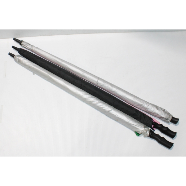 3 LONG UMBRELLAS - SIZE: 38"L