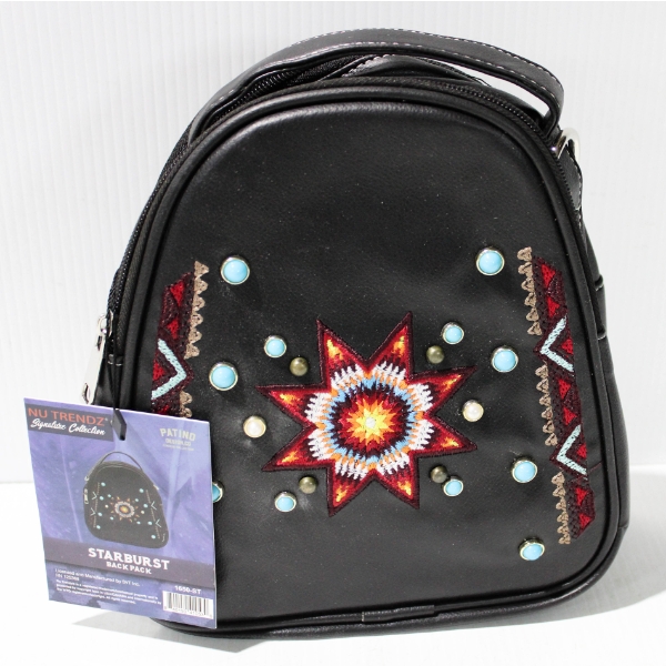 NEW STARBURST ZIPPERED MINI BACKPACK