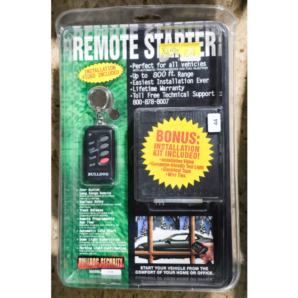 NEW VEHICLE REMOTE STARTER BULLDOG SECURITY 