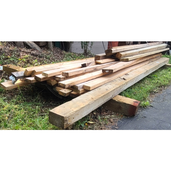 PILE OF 2X4 & 2X6 ASST. LENGTHS ETC.