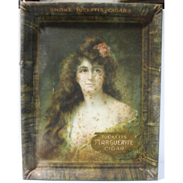 VINTAGE TUCKETTS CIGAR TIN SIGN