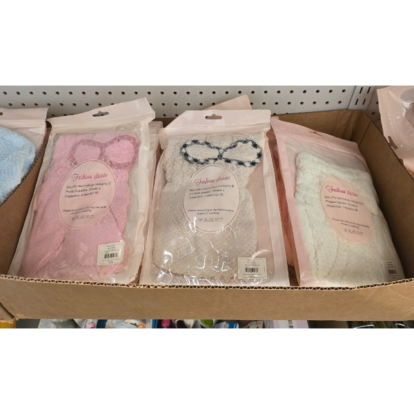 ASSORT. HAIR DRYING HAT TOWELS