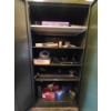 Image 2 : 5 SHELF METAL STORAGE CABINET W/ CONTENTS