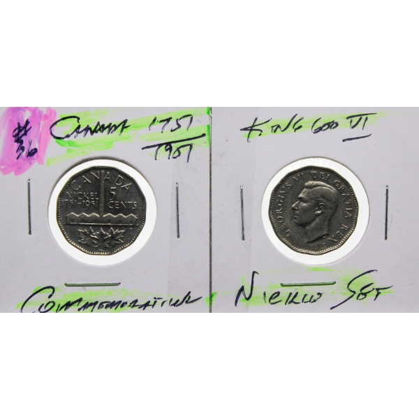 1751/1951 COMMEMORATIVE CANADIAN NICKELS