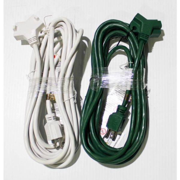2 NEW 20FT Y CONNECTOR EXTENSION CORDS 