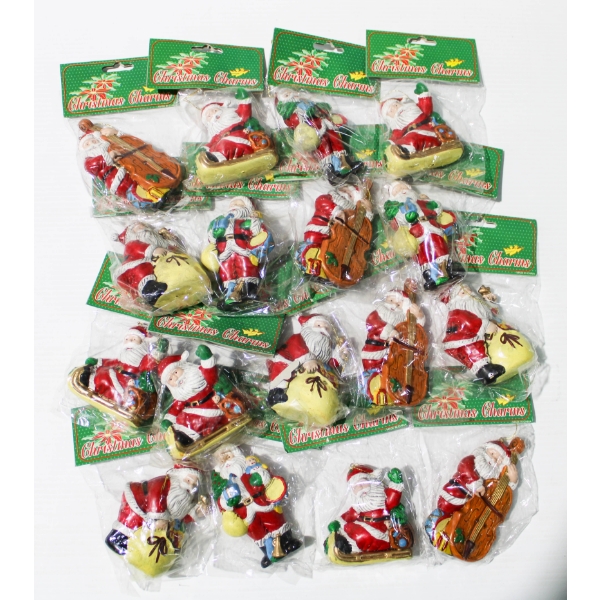 17 NEW SANTA CHRISTMAS CHARMS HOLIDAY ORNAMENTS