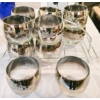 Image 1 : 12 SHORT DRINKING GLASSES W/ CARRY TRAY