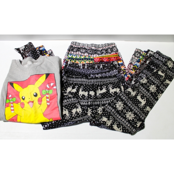 5 LEGGINGS LRG & XLRG  - POKEMON SHIRT LRG