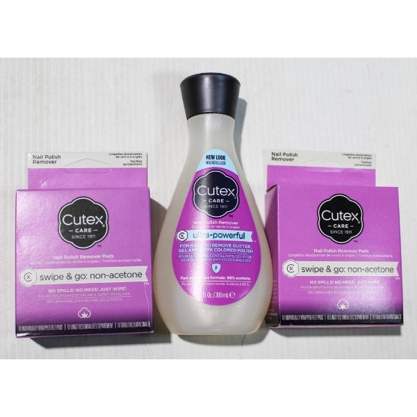 CUTEX NAIL POLISH REMOVER PADS & LIQUID
