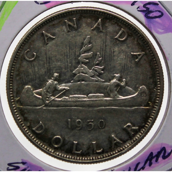 1950 CANADIAN SILVER VOYAGUER DOLLAR