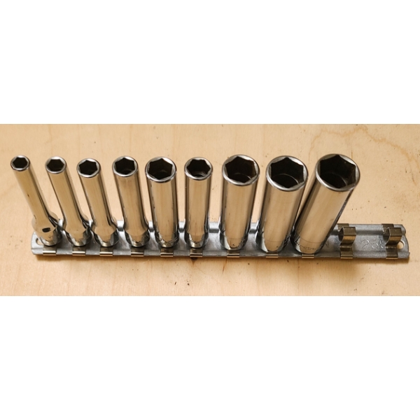 9 PC 1/4" STANDARD DEEP SNAP-ON SOCKET SET