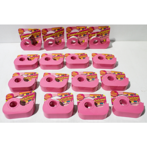16 CONGRATULATIONS DECORATIVE LEPAGE TAPE W/ DISPENSER