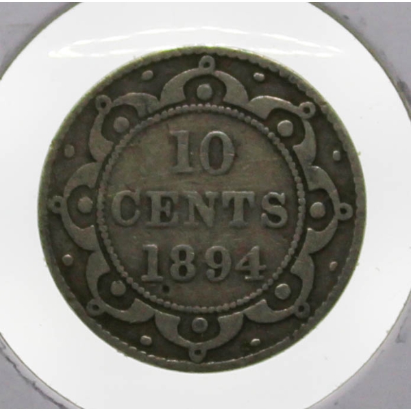 1894 NEWFOUNDLAND SILVER 10 CENT