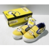 Image 1 : NEW MINIONS CANVAS SLIP ON KIDS SNEAKERS - SIZE 1