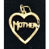 Image 1 : 10K GOLD HEART / MOTHER PENDANT