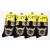 Image 1 : 4PR NEW UNISEX FOOZYS SOCKS - CATS - BLK