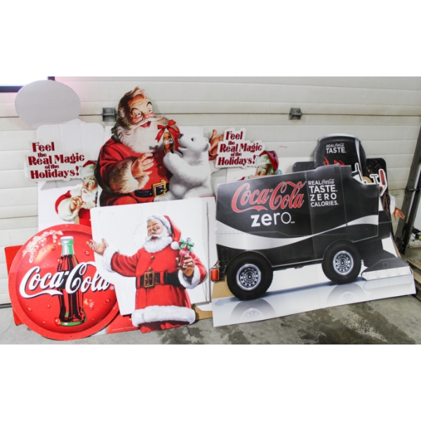 COCA COLA CARDBOARD ADVERTISING STORE DISPLAYS 