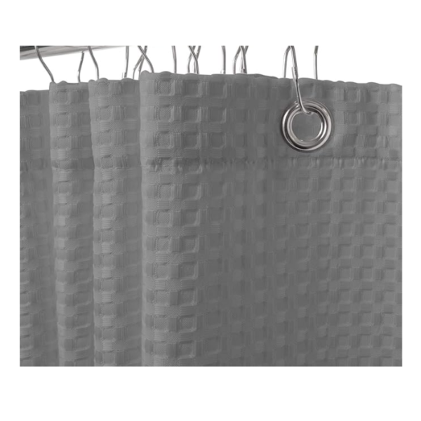 NEW WAFFLE WEAVE SHOWER CURTAINS - SIZE 72" X 72"