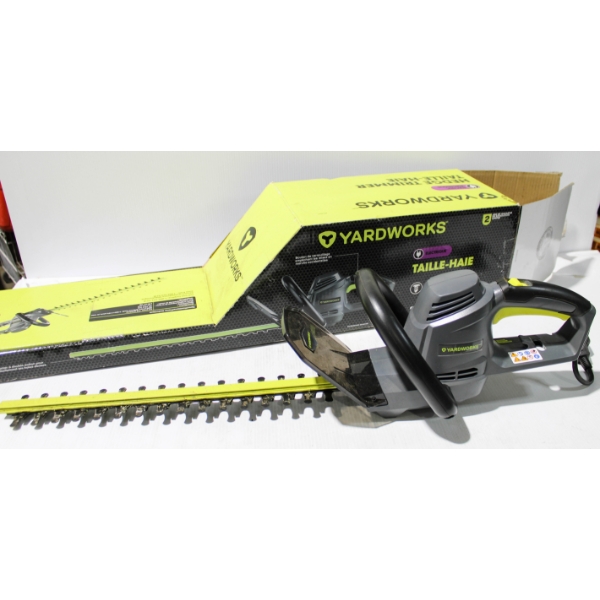 YARDWORKS HEDGE TRIMMER - CORDED - TESTED