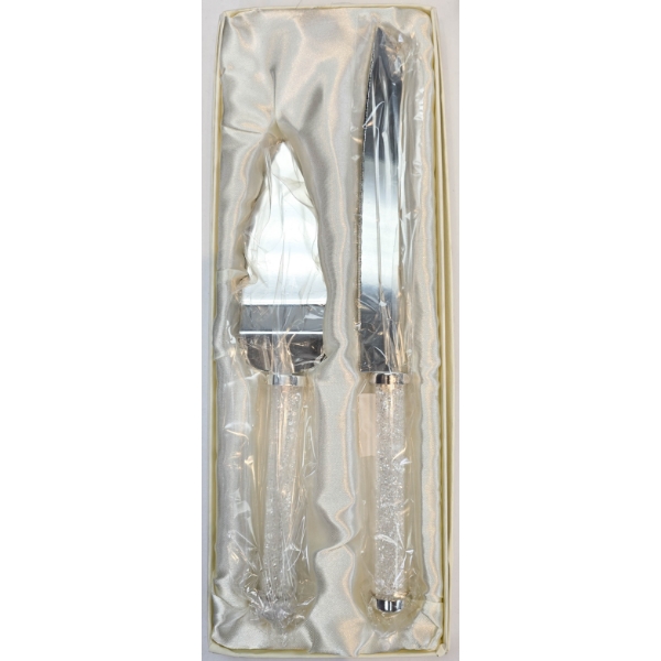 NEW WEDDING CAKE KNIFE & SERVER SET