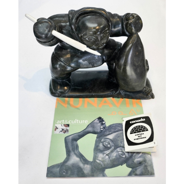 NEW CANADA ESKIMO ART SOAPSTONE SCULPTURE