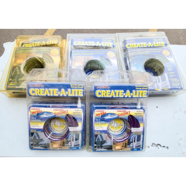 5 NEW GLOBE CREATE-A-LITE KITS - 2X  12FT & 3X 24FT