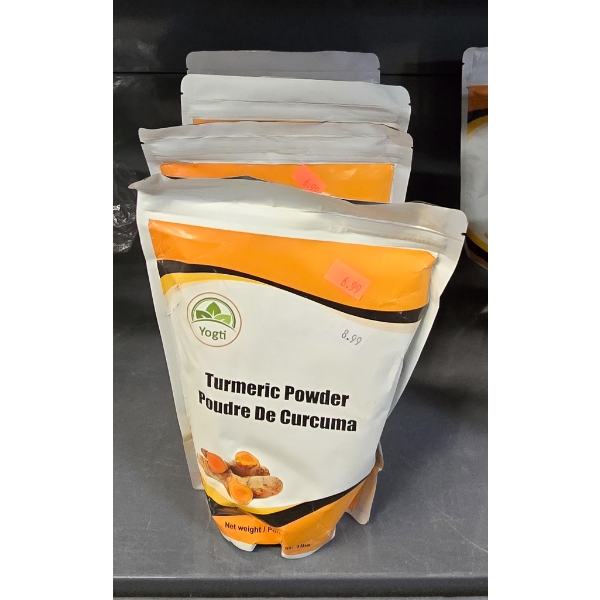 FOUR 1LB BAGS OF TURMERIC POWDER
