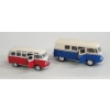 Image 1 : 2 DIECAST VOLKSWAGEN BUSES RED & BLUE