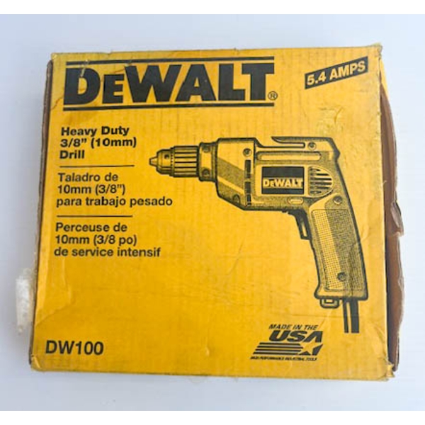 NEW DEWALT 3/8" HEAVY DUTY DRILL  DW100
