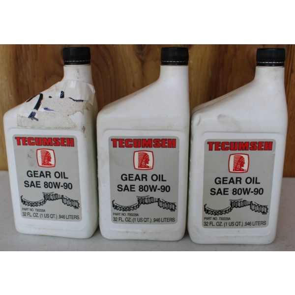 3 NEW TECUMSEH GEAR OIL SAE 80W-90