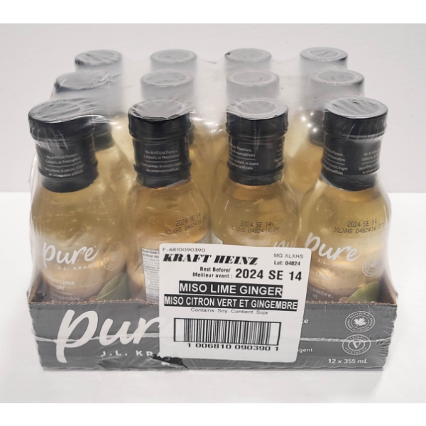 12 MISO LIME GINGER KRAFT PURE MARINADE / DRESSING