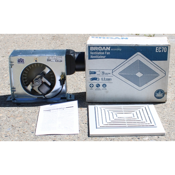 NEW BROAN EC70 VENTILATION FAN - PLUG IN