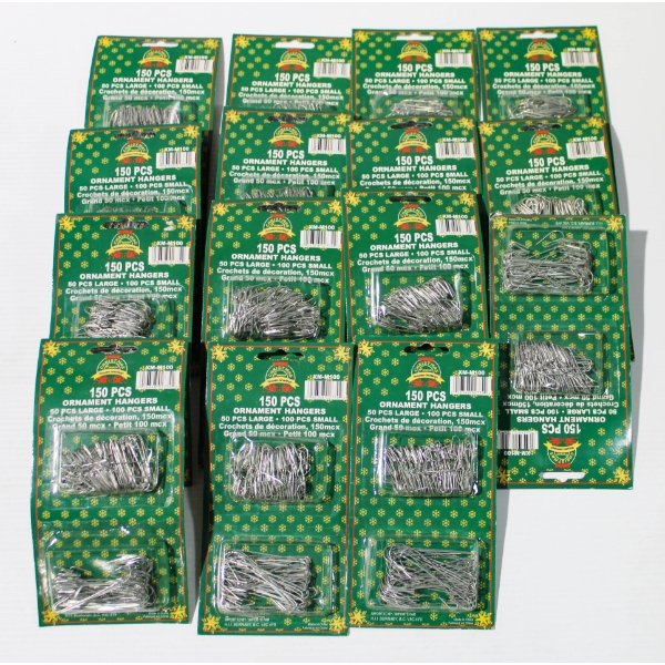 15 X 150PC ORNAMENT HANGER SETS